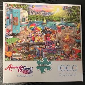 'The Family Campsite' 1000-Piece Puzzle - Colorful